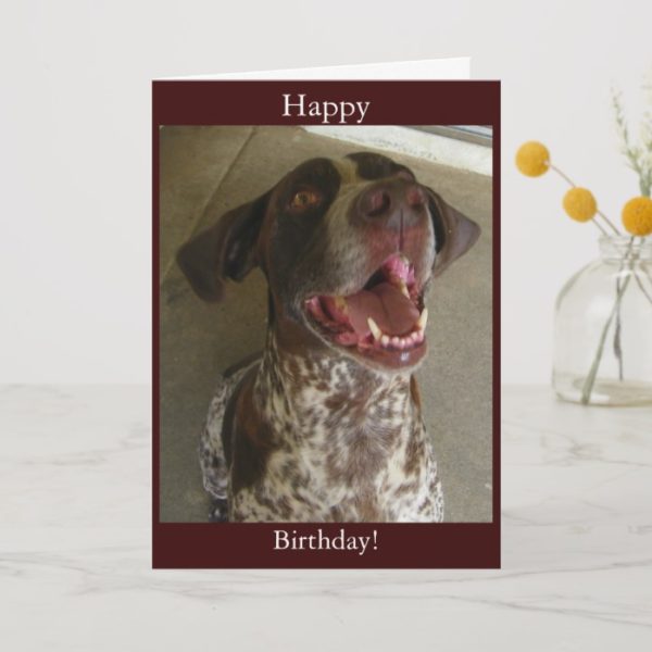 Happy Birthday from Happy Dog Card