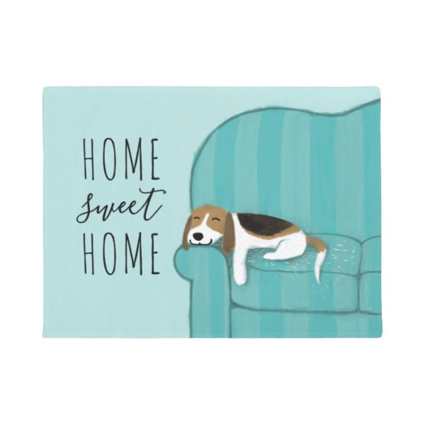 Happy Couch Beagle Home Sweet Home Doormat