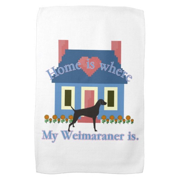 Home Is Weimaraner Towel