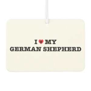 I Heart My German Shepherd Car Air Freshener