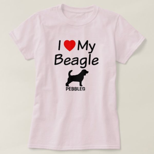 I Love My Beagle Dog T-Shirt