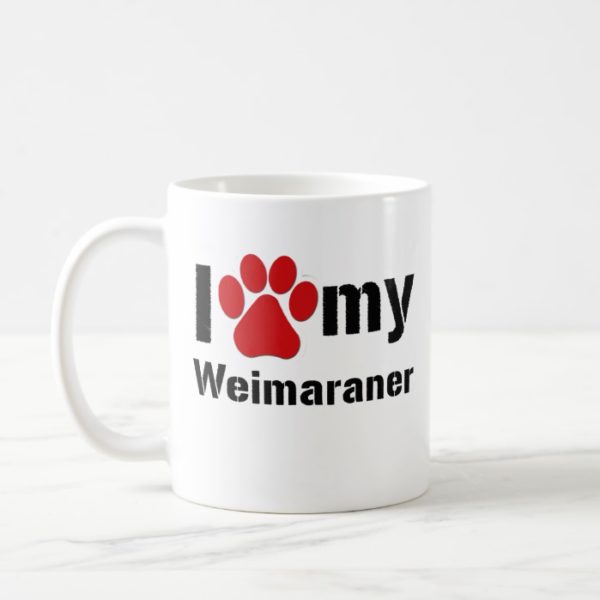 I Love My Weimaraner Coffee Mug