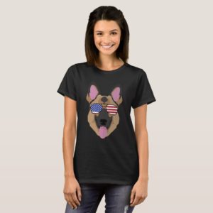 Independence Day German Shepherd July 4th T-shirt