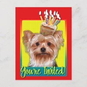 Invitation Cupcake - Yorkshire Terrier