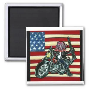 July 4th Weimaraner Magnet