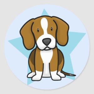 Kawaii Star Beagle Stickers