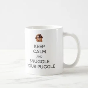 Keep Calm and Snuggle Your Puggle Double-Sided MUG