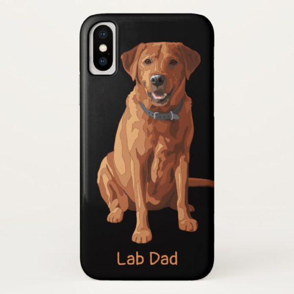 Lab Dad Fox Red Yellow Labrador Retriever Dog Case-Mate iPhone Case