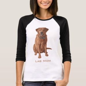 Lab Mom Fox Red Yellow Labrador Retriever Dog T-Shirt