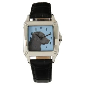 Labrador Retriever Black Painting Original Dog Art Watch