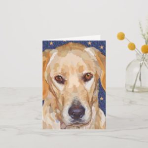 Labrador Retriever Painting Greeting Card