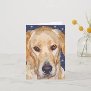 Labrador Retriever Painting Greeting Card
