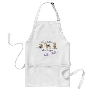 Life is Better With Beagles And Cake! Apron
