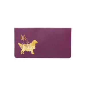 Life is Golden - Golden Retriever Checkbook Cover