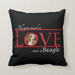 Love a Beagle Pillow
