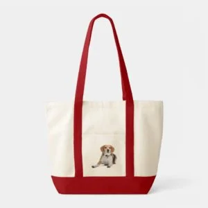 Love Beagles Puppy Dog Canvas Totebag Tote Bag