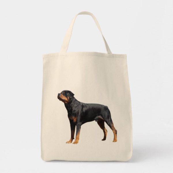Love Rottweiler Puppy Dog Canvas Tote Bag