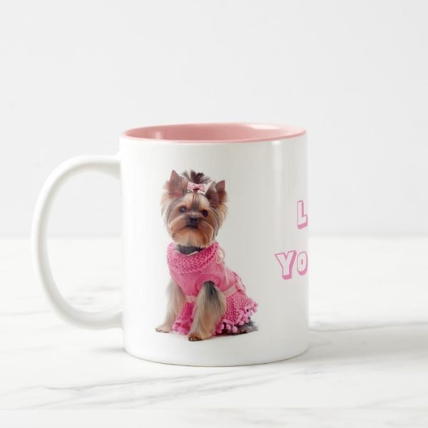 Love Yorkie Yorkshire Terrier Puppy Dog Coffee Mug