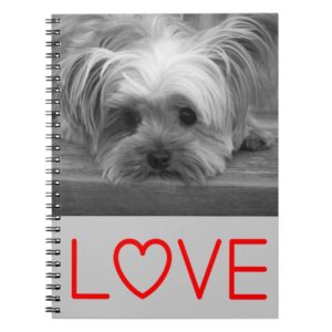 Love Yorkshire Terrier Puppy Dog Notebook Journal