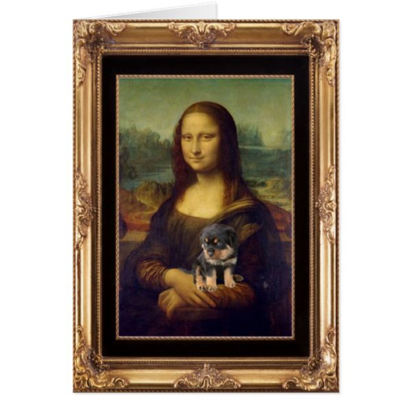 Mona Lisa and Her Rottweiler