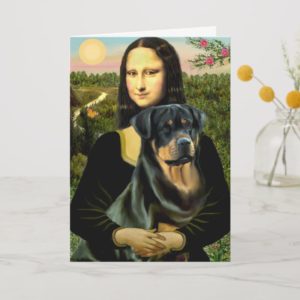 Mona Lisa - Rottweiler (#3) Card