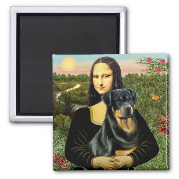 Mona Lisa - Rottweiler (#3) Magnet