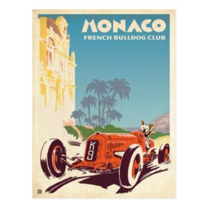 Monaco French Bulldog Club Postcard