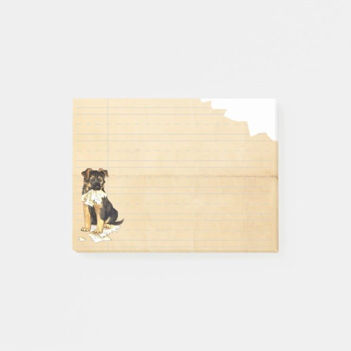 My GSD Ate my Homework Post-it Notes