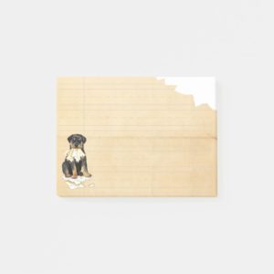 My Rottweiler Ate my Homework Post-it Notes