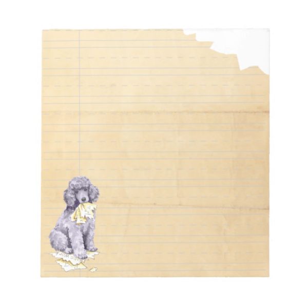 My Standard Poodle Ate my Homework Notepad