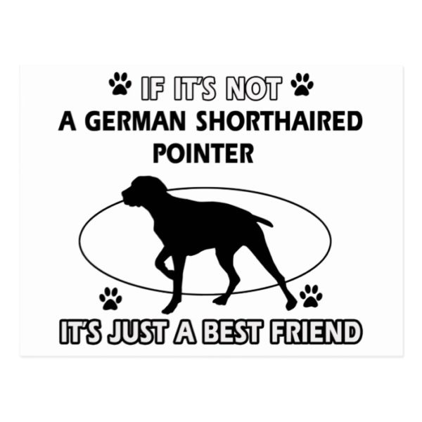 Not a german shorthaired pointer postcard