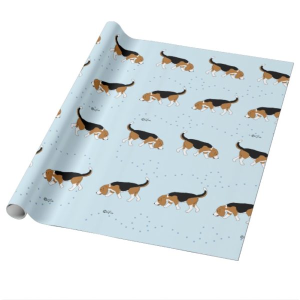 Official Sleepytown Beagles Wrapping Paper (Blue)