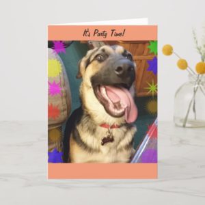 Party Time Happy Dog Birthday Card