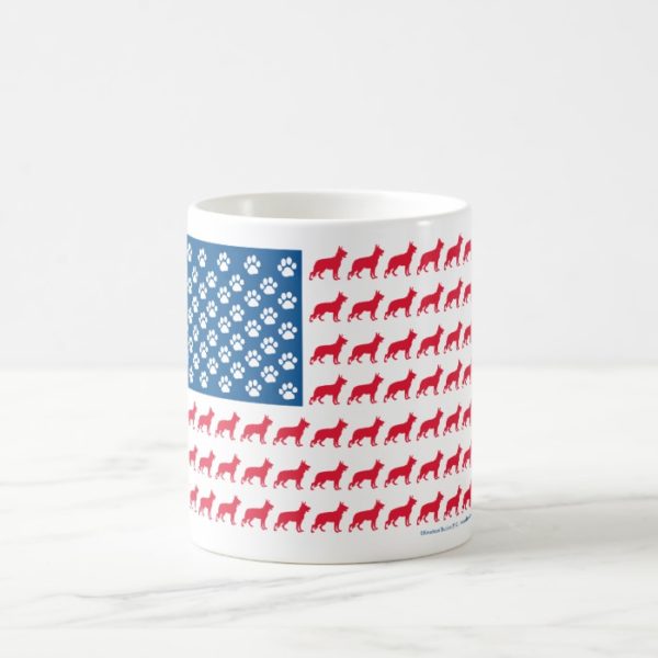 Patriotic German Shepherd Coffee Mug