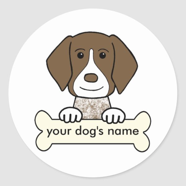 Personalized German Shorthaired Pointer Classic Round Sticker