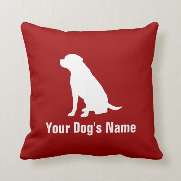 Personalized Labrador Retriever ラブラドール・レトリーバー Throw Pillow