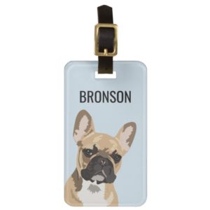 Personalized Pet French Bulldog | Frenchie Luggage Tag