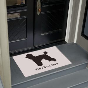 Personalized Poodle Doormat