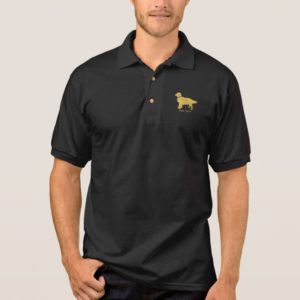 Personalized Preppy Dog Golden Retriever Polo Shirt