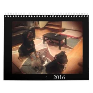 Pit Bull and Rottweiler Love Calendar