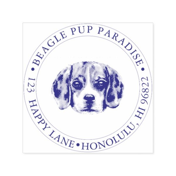 PixDezines Beagle Pup Self-inking Stamp