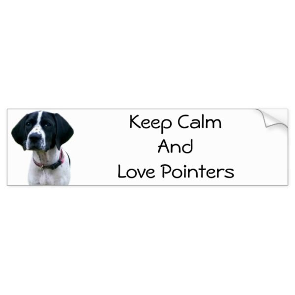 Pointer Love Bumper Sticker