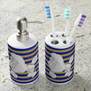 Poodle Behavior Bath Set