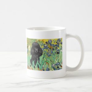Poodle (black 1) - Irises Coffee Mug