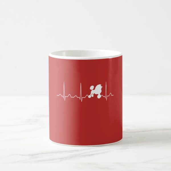 Poodle Heartbeat Coffee Mug