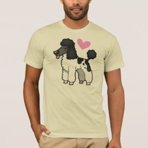 Poodle Love (black parti puppy cut) T-Shirt