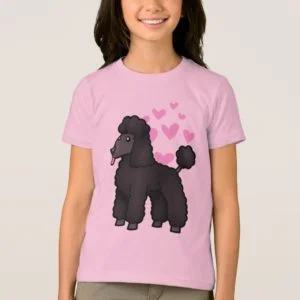 Poodle Love (black puppy cut) T-Shirt