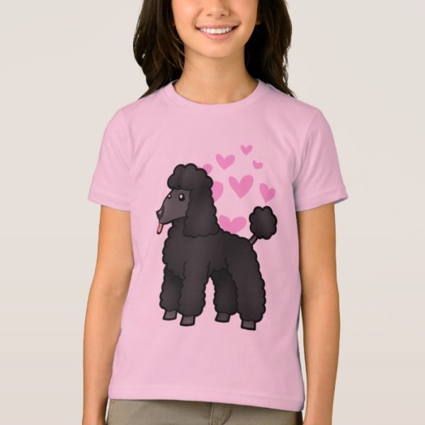 Poodle Love (black puppy cut) T-Shirt