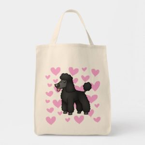Poodle Love (black puppy cut) Tote Bag