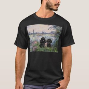 Poodle Pair (black) - By the Seine T-Shirt